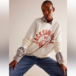 Free People Jackson Hole Crewneck sweatshirt, size L